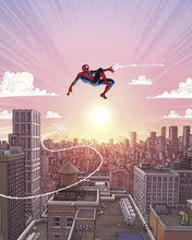 Carregar imagem no visualizador da galeria, MARVEL SPIDER-MAN SWINGING THROUGH THE AIR