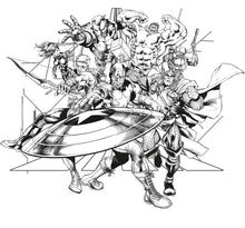 Cargar imagen en el visor de la galería, VENGADORES BLANCO Y NEGRO